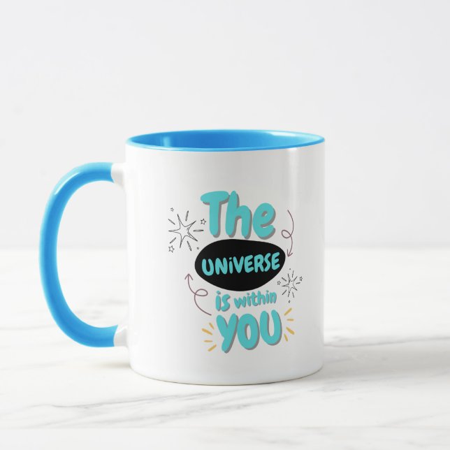 Aesthetic Quote Coffee Mug  Mugg (Vänster)