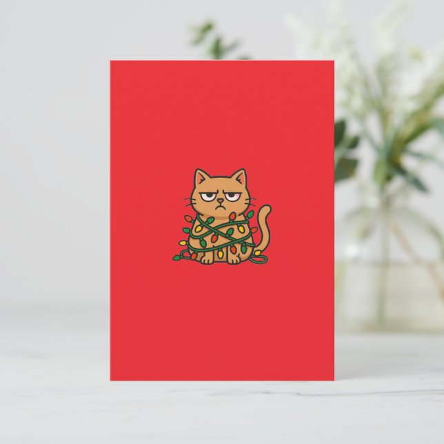 Aesthetic Red Background | Minimalist Design Tilläggskort (Stående Fram)