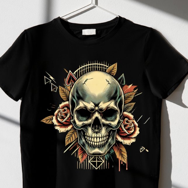 Aesthetic Skull T Shirt (Skapare uppladdad)