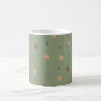 Aesthetic Star Mönster Kaffemugg