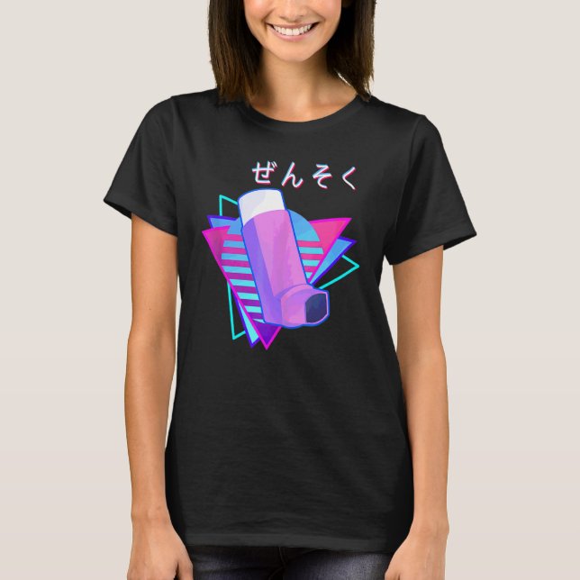 Aesthetic Stil Vaporwave Retro T Shirt (Framsida)
