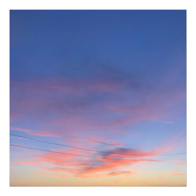 Aesthetic Sunset Photo Enlargements Fototryck (Framsidan)