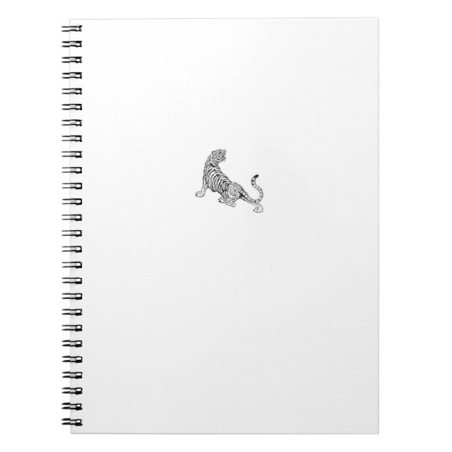 Aesthetic Tiger NOTEBOOK | Minimalistisk | Anteckningsbok (Framsidan)