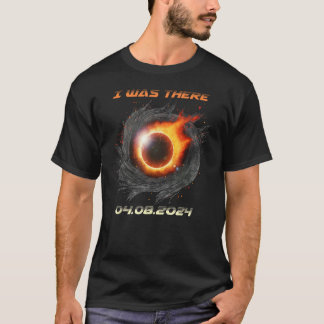 Aesthetic Total Solar Eclipse 2024 I was där T Shirt