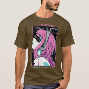 Aesthetic Vaporwave Crazy Waifu Anime T Shirt