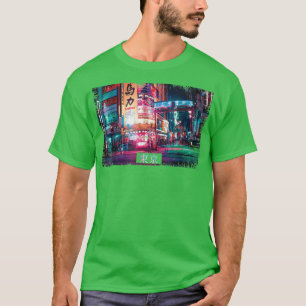 Aesthetic Vaporwave Japan 80 s 90-tal Meme Tokyo 4 T Shirt