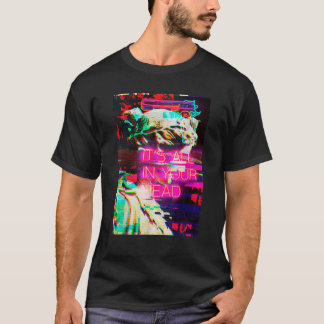Aesthetic Vaporwave japansk Futurism Tee Anime Re
