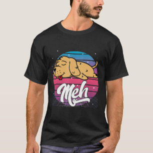 Aesthetic Vaporwave japansk Otaku Meme Meh Golden T Shirt
