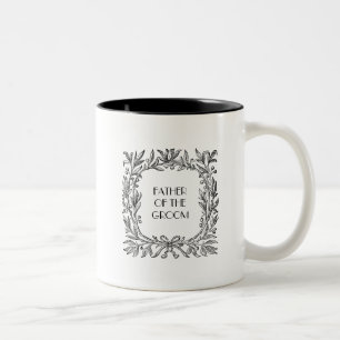 Aesthetic Victorian Gift, Far of the Groom Två-Tonad Mugg