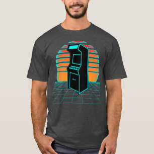 Aesthetic Video Gaming Arcade Game Maskin 80 s Sty T Shirt