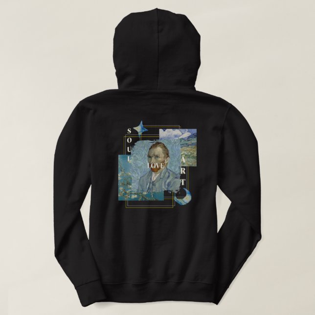 Aesthetic Vincent Van Gogh  Hoodie (Design baksida)