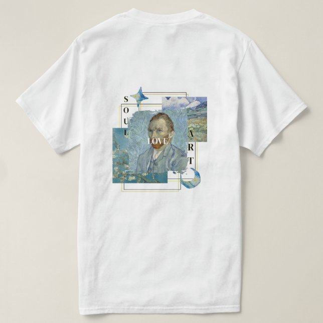 Aesthetic Vincent Van Gogh T-Shirt (Design baksida)