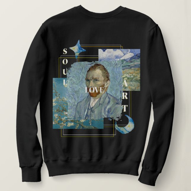 Aesthetic Vincent Van Gogh  T Shirt (Design baksida)