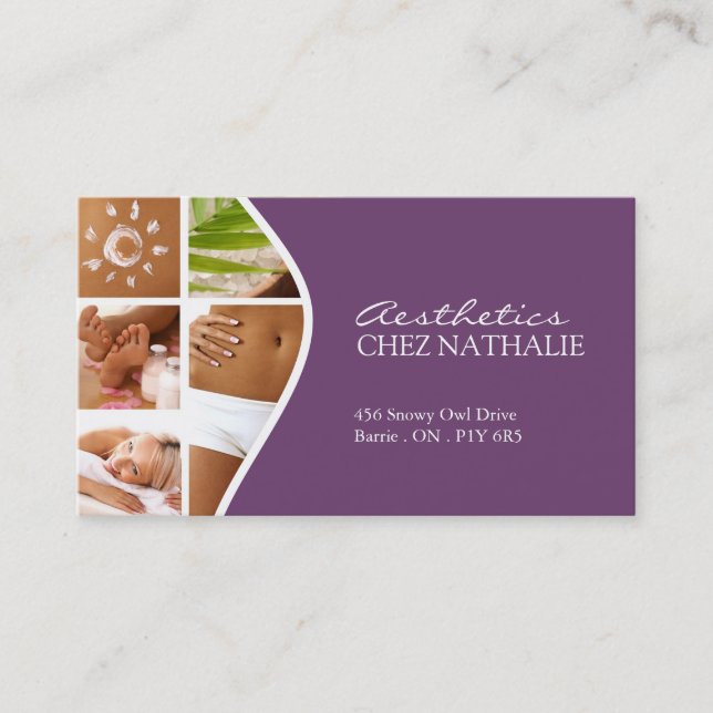 Aesthetician~-visitkort Visitkort (Framsida)