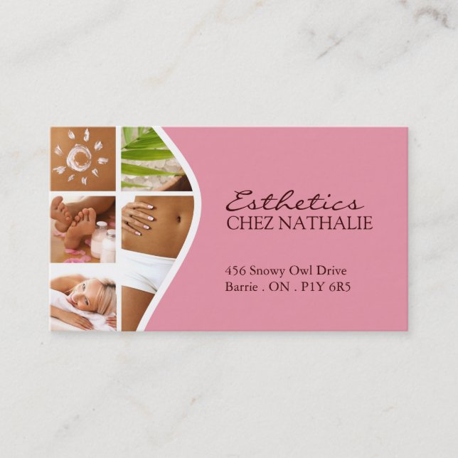 Aesthetician~-visitkort Visitkort (Framsida)
