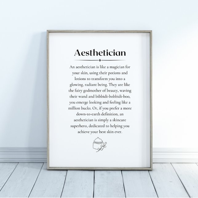 Aesthetiker-definition Poster (Skapare uppladdad)