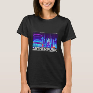 Aetherpunk Aesthetic Cyborg Energy Maskin Magic T Shirt
