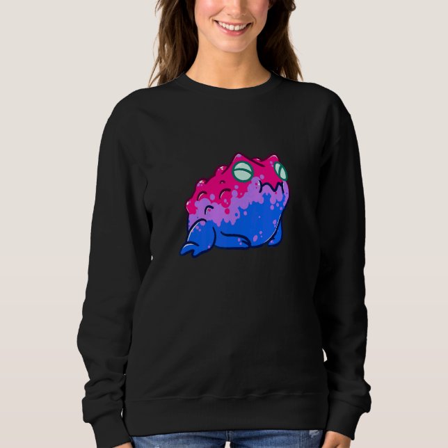Aeticon Bisexual Pride Frog Lgbtqia+ Pride T Shirt (Framsida)
