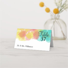 Aetsy Gouache Bröllop Bord Namn Placeringskort