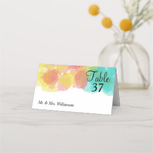 Aetsy Gouache Bröllop Bord Namn Placeringskort