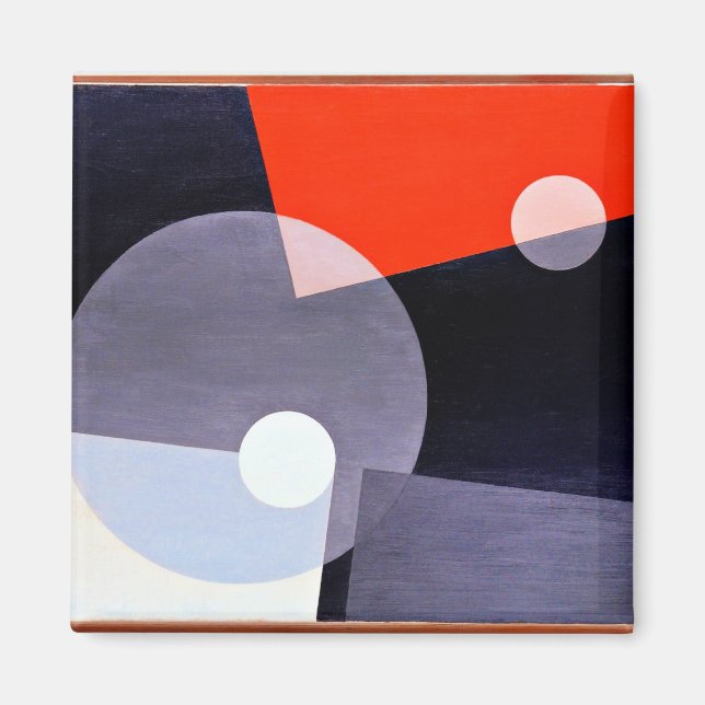 äf 7 (26), abstrakt teckning av Laszlo Moholy-Nagy Magnet (Framsidan)