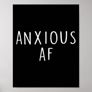 AF-ångest Panic Stressar psykiskt hälsokrig Poster
