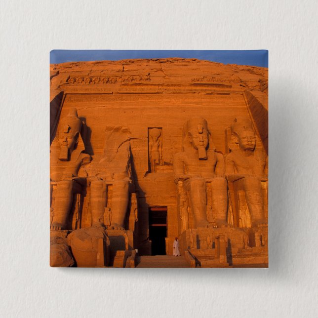 AF, Egypten, Abu Simbel. Fasaden vid solnedgång, S Knapp (Framsida)