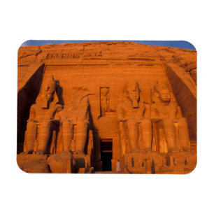 AF, Egypten, Abu Simbel. Fasaden vid solnedgång, S Magnet