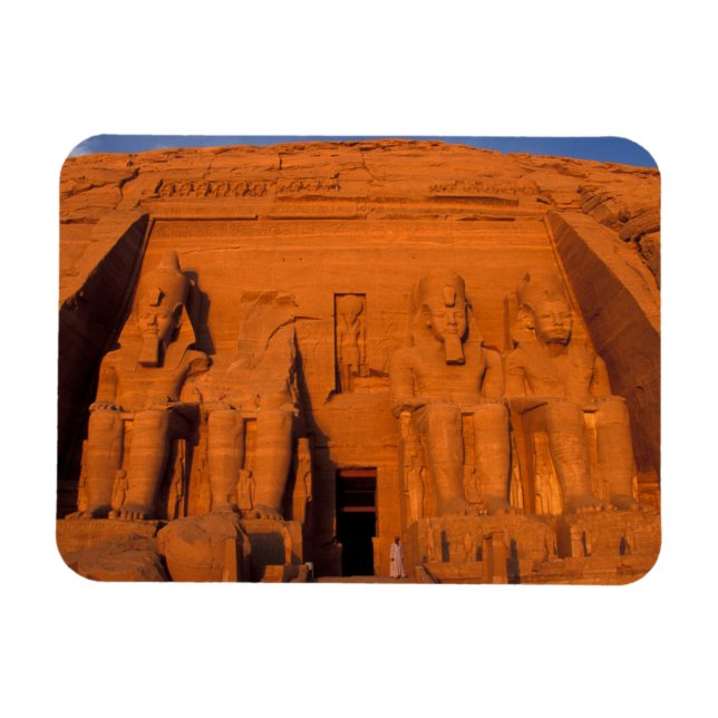 AF, Egypten, Abu Simbel. Fasaden vid solnedgång, S Magnet (Horisontell)
