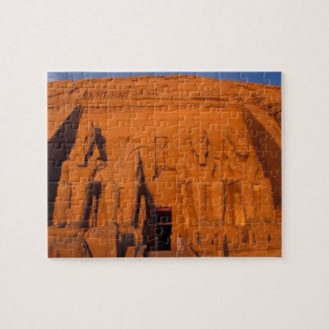 AF, Egypten, Abu Simbel. Fasaden vid solnedgång, S Pussel (Horisontell)