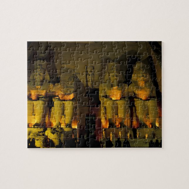 AF, Egypten, Abu Simbel. Kolossala Figurer Pussel (Horisontell)
