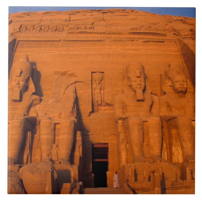 AF, Egypten, Abu Simbel. Tona vid solnedgång, Unde Kakelplatta (Framsidan)