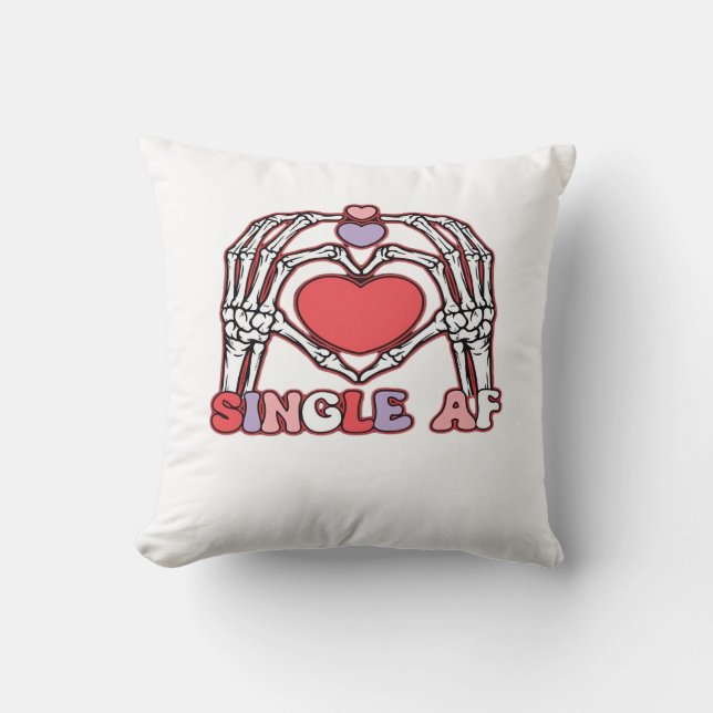 Af Skeleton Händer Valentines day Classic Kudde (Framsida)