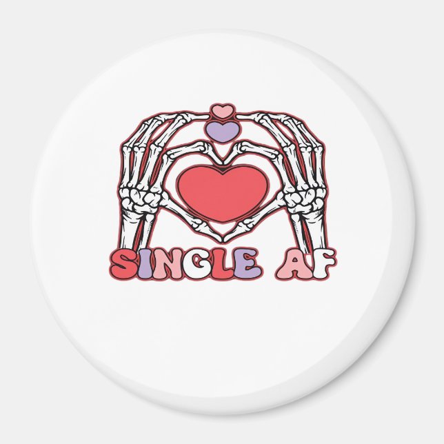 Af Skeleton Händer Valentines day Classic Magnet (Framsidan)