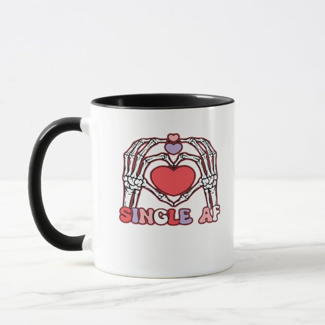 Af Skeleton Händer Valentines day Classic Mugg (Vänster)