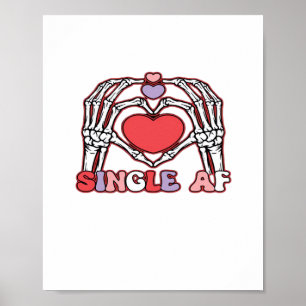 Af Skeleton Händer Valentines day Classic Poster
