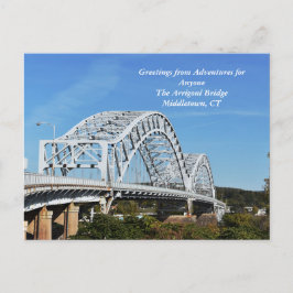 AFA Arrigoni Bridge Middletown, CT-vykort Vykort