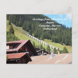 AFA-vykort, Murren Schweiz Funicular Vykort