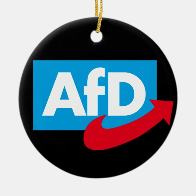 AfD:Alternative für Deutschland Julgransprydnad Keramik (Framsidan)