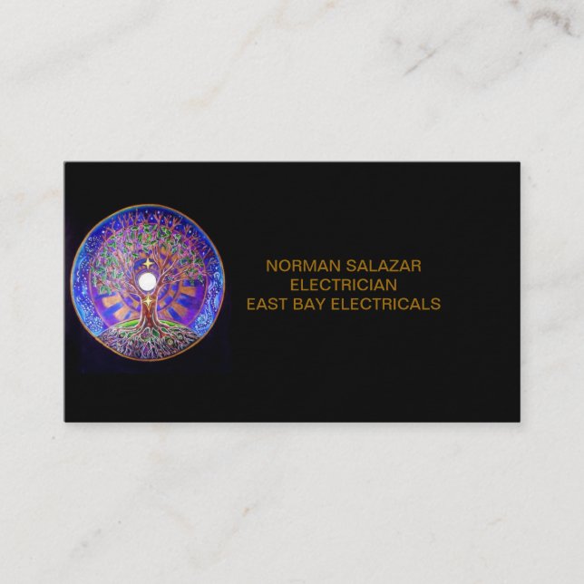 AFFÄR CARD-ELECTRICIAN VISITKORT (Framsida)