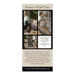 Affär eller hotellkuggekort reklamkort