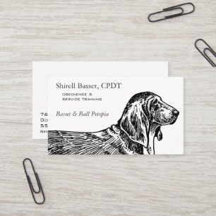 Affär för Bassethundhund Visitkort