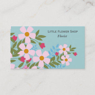 Affär för blomsterhandlareblomsterhandelsnyggt visitkort