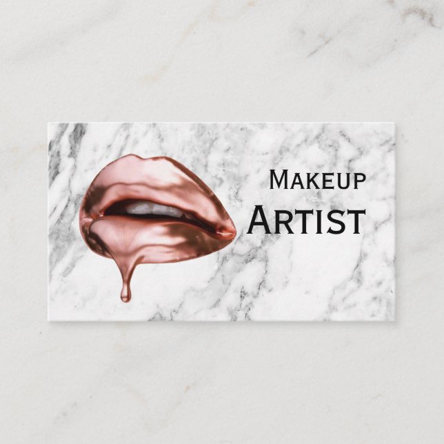 affär för makeupkonstnär visitkort (Framsida)
