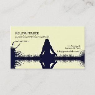 Affär/instruktör för YogaPilates meditation Visitkort