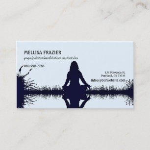 Affär/instruktör för YogaPilates meditation Visitkort