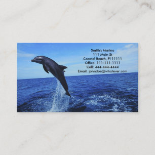 Affär-Personligt kort för delfin