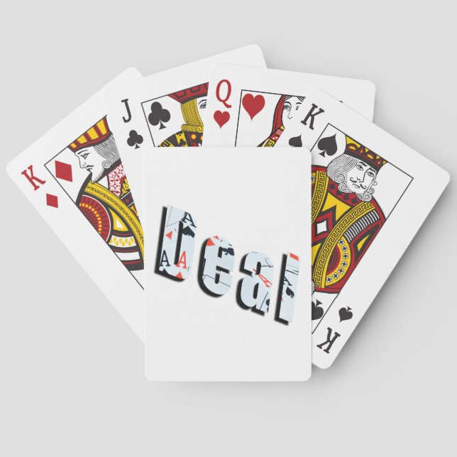 Affär: Pokerbildlogotyp Gjord Av Ess, Casinokort (Baksidan)
