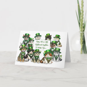 Affär till Chef St patricks day från gruppkatter Kort