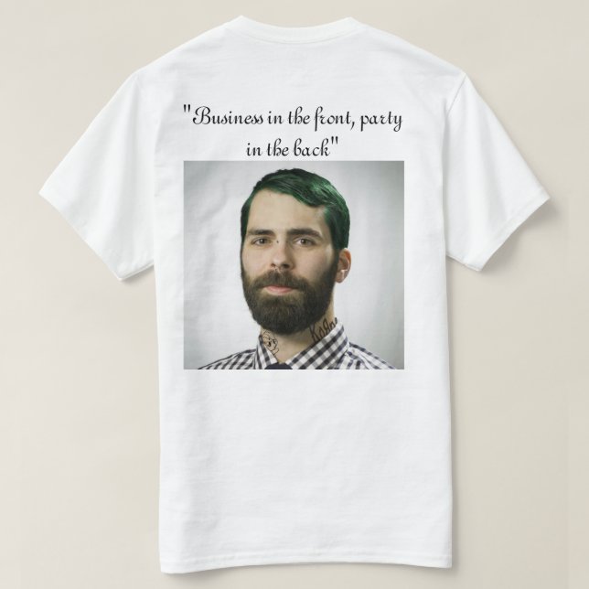 affären i th beklär partyet i baksidaen t-shirt (Design baksida)